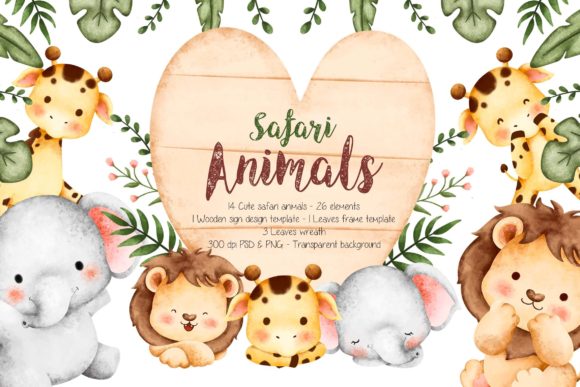 Download Cute Safari Animals - Premium Resources