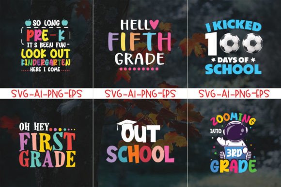 Download School Bundle Tshirt Design | 100th Days - Bundle tshirt Collection