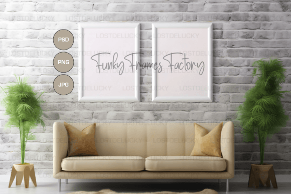 Download 2 Frame Mockup Template, PSD Mockup - Premium Bundle
