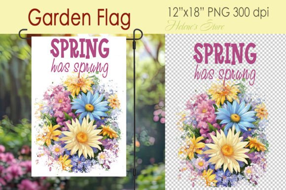 Download Spring Has Sprung Garden Flag Design - Spring Collection